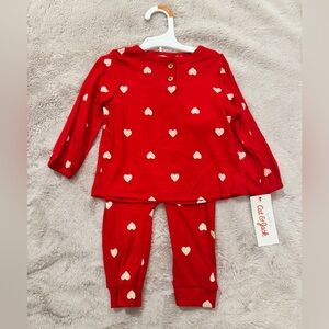NWT Cat & Jack Valentine's Day Outfit Size 12 Months